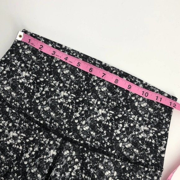 Lululemon Wunder Under Pant Splatter White Black 28" Sz 6 - Picture 9 of 9